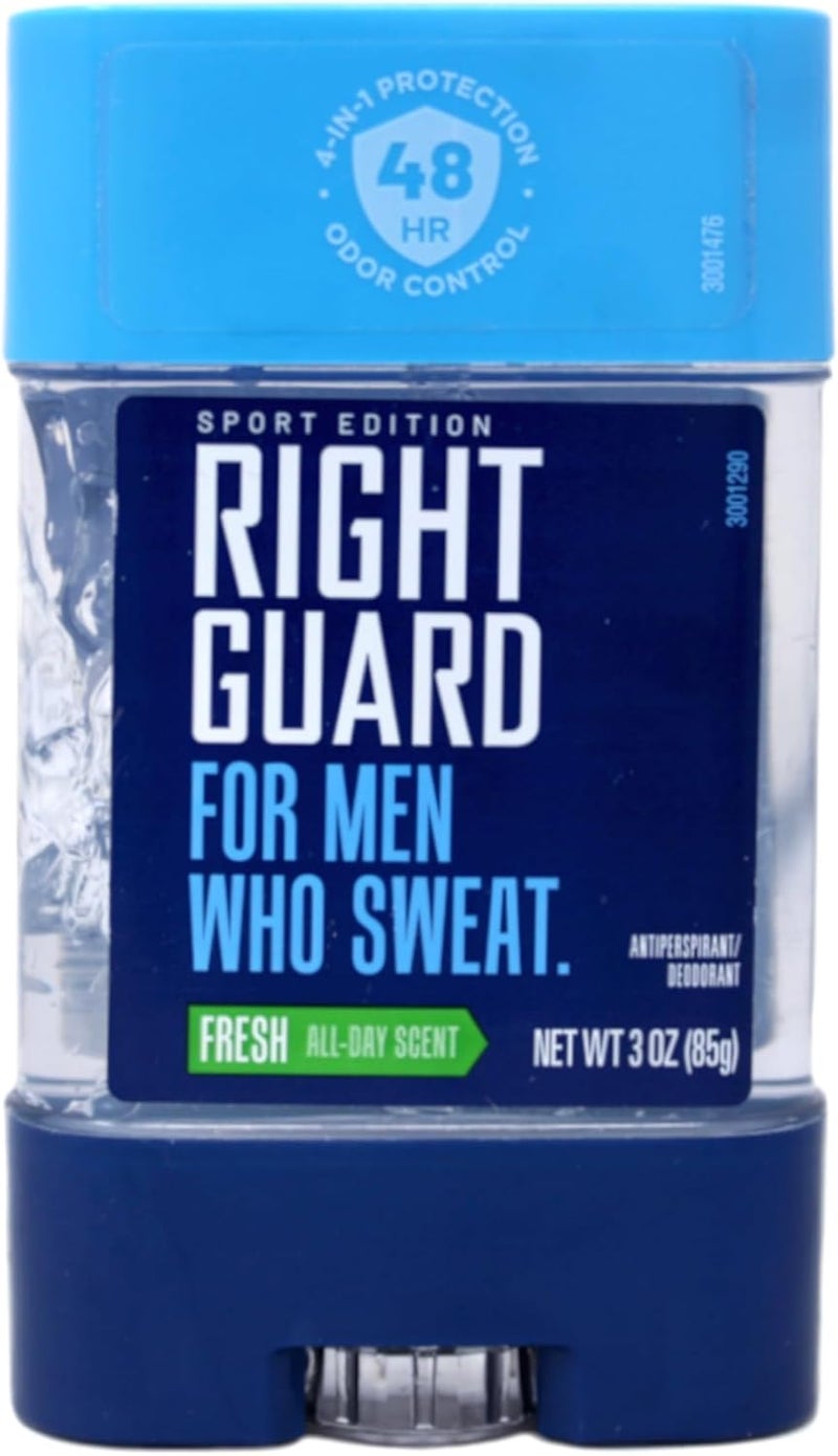Right Guard Sport Clear Gel Antiperspirant for Men, Fresh Scent, 3 Ounce (Pack of 6) - Image 2